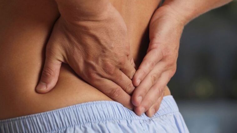Ketidakselesaan di bahagian bawah belakang dengan osteochondrosis lumbar